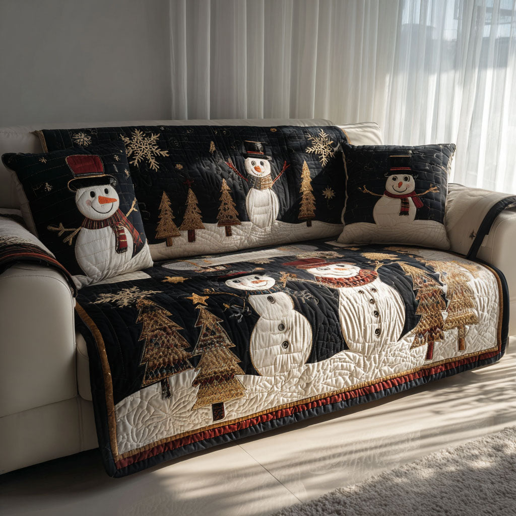 Snowtop Magic Quilted Sofa Cover NCU0PT10536
