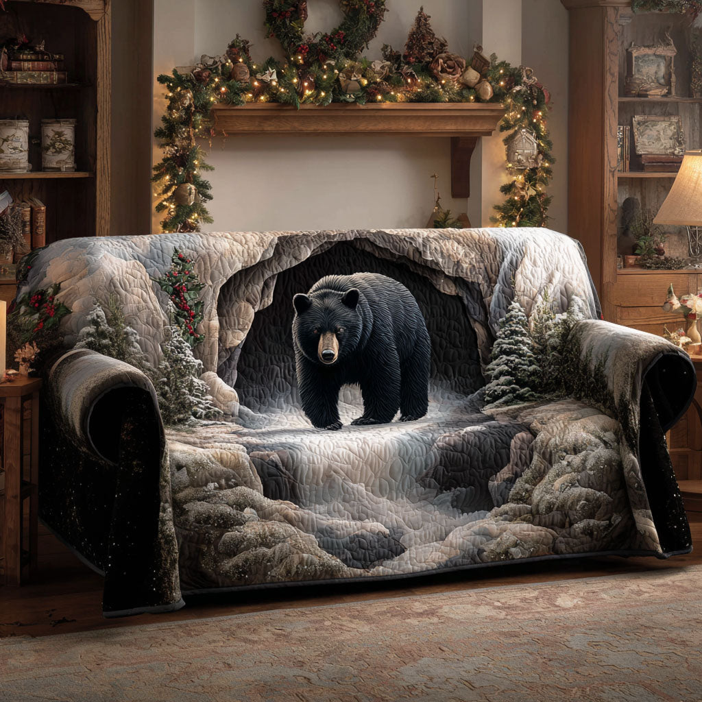 Snowy Bear Quilted Sofa Cover NCU0TV1401