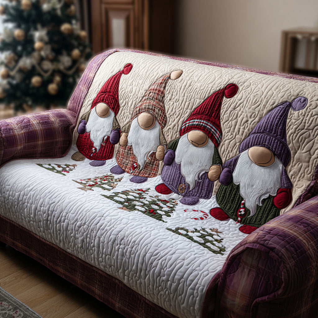 Snowy Beard Squad Quilted Sofa Cover NCU0PT10480