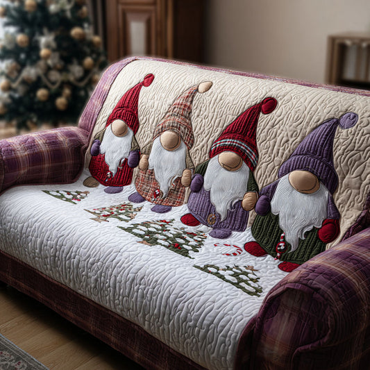 Snowy Beard Squad Quilted Sofa Cover NCU0PT10480
