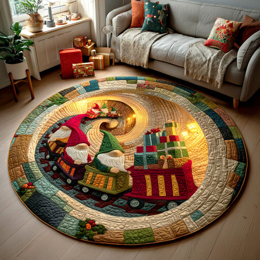Snowy Beard Wonder Quilted Round Mat NCU0TD1294