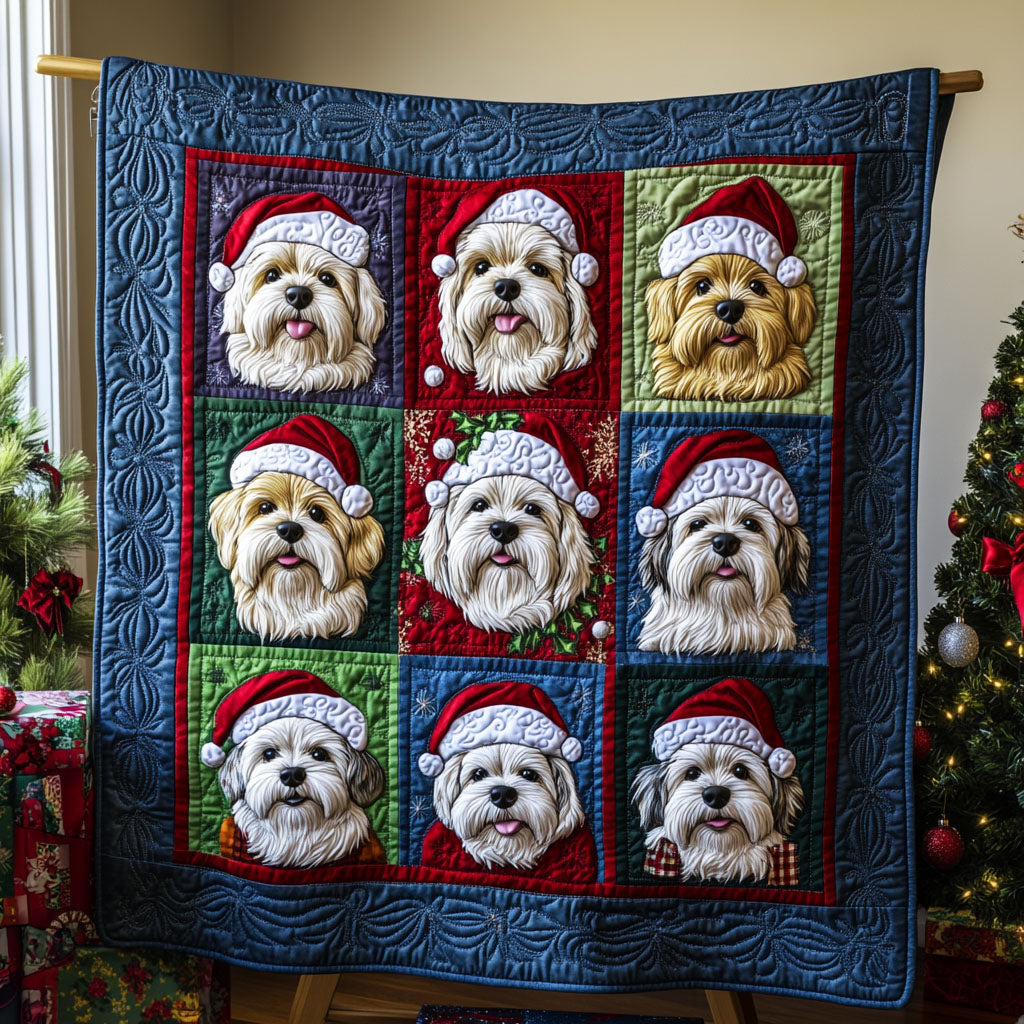 Snowy Charm Quilted Blanket NCU0PT9227
