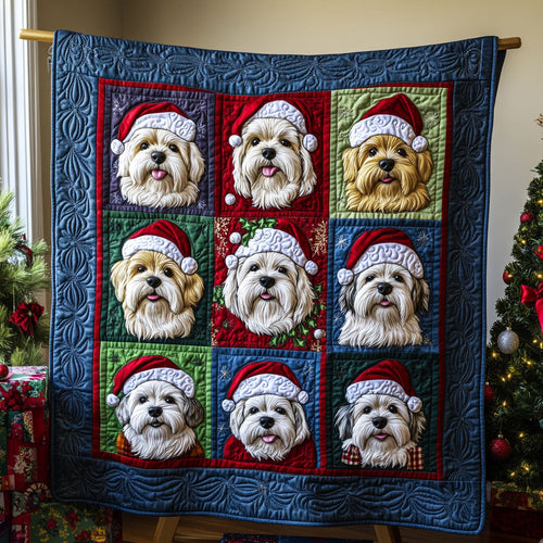 Snowy Charm Quilted Blanket NCU0PT9227
