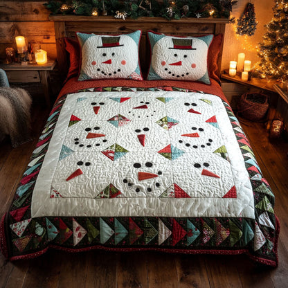 Snowy Cheer 3-Piece Quilted Bedding Set NCU0TV264