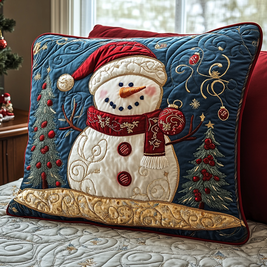 Snowy Cheer Quilted Bedding Pillow Case NCU0DV1940