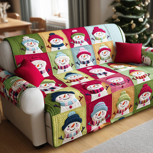 Snowy Cozy Season Quilted Sofa Cover NCU0TD1453