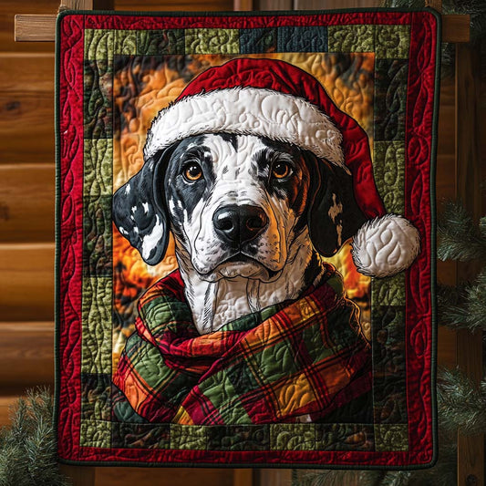Snowy Dalmatian Spark Quilted Blanket NCU0XD646