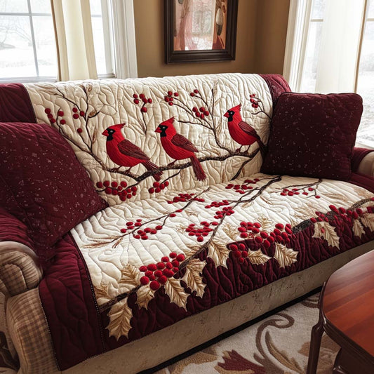 Snowy Day Quilted Sofa Cover NCU0NT10768