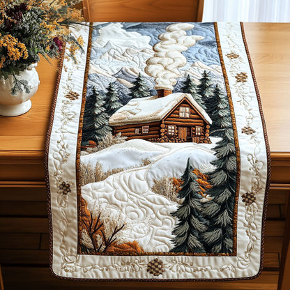 Snowy Escape Quilted Table Runner NCU0NT4693