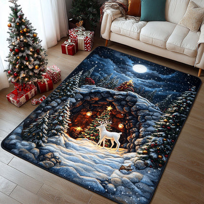 Snowy Evergreen Magic Area Rug NCU0PT10552