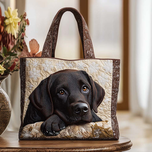 Snowy Eyes Quilted Tote Bag NCU0NT9712