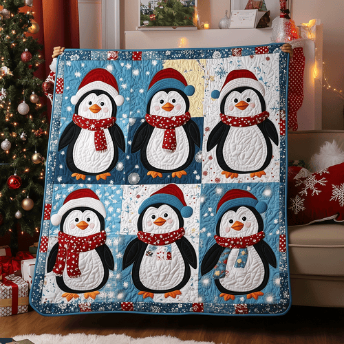 Snowy Friends Quilted Blanket NCU0TH2279