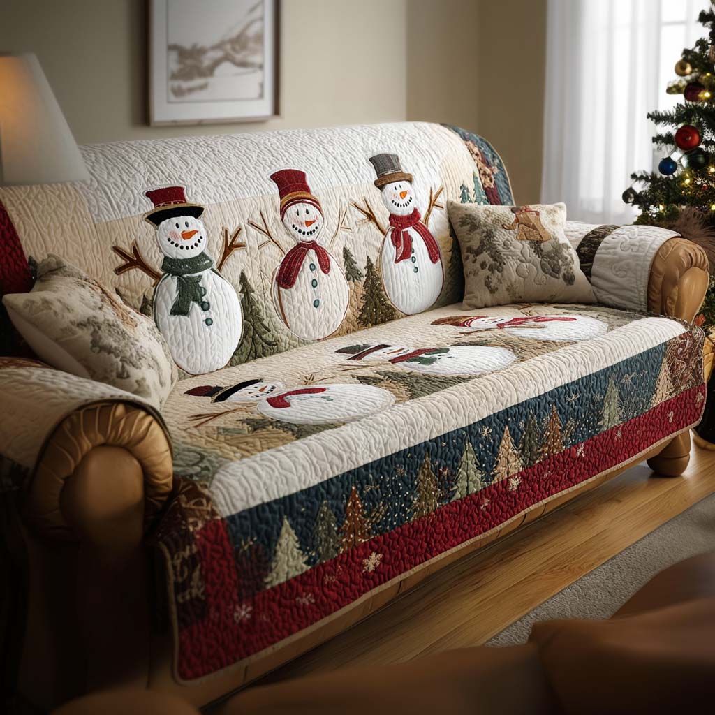 Sunday Best Quilted Sofa Cover NCU0NXD1827 main image 1