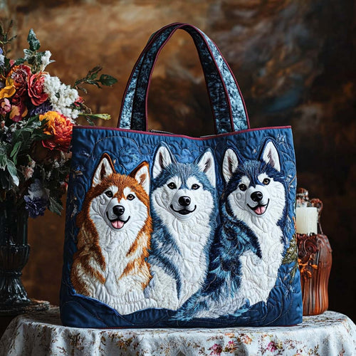 Snowy Friends Quilted Tote Bag NCU0NT9721