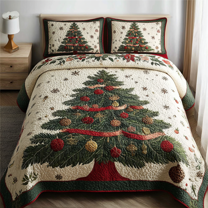 Snowy Grove 3-Piece Quilted Bedding Set NCU0DK11379