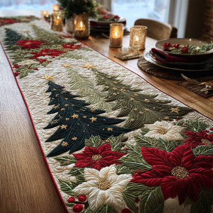 Snowy Grove Quilted Table Runner NCU0DK11545