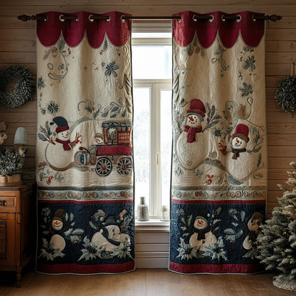 Snowy Haven Quilted Curtains NCU0PT10210