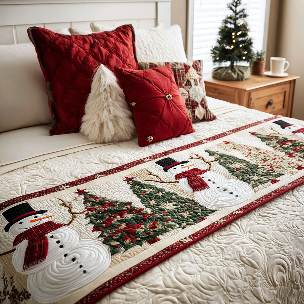 Christmas Quilted Bed Runner NCU0VT249