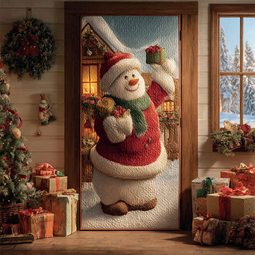 Snowy Lights Quilted Door Cover NCU0PT10508