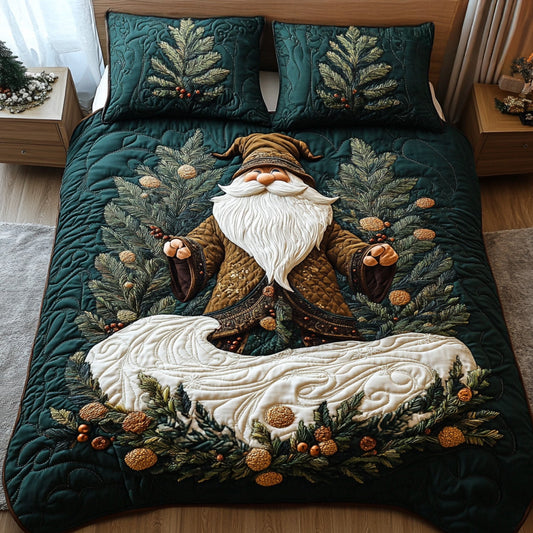 Snowy Night Joy 3-Piece Quilted Bedding Set NCU0PT2264