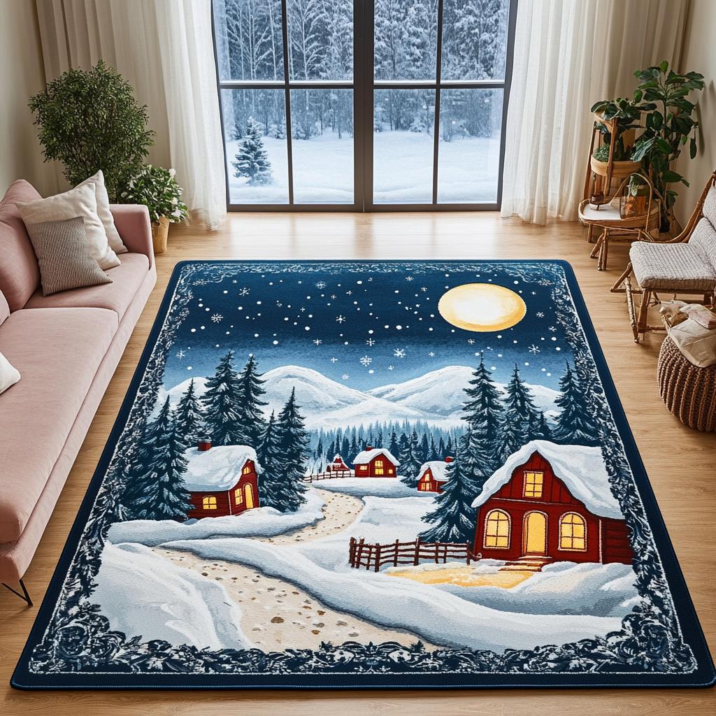 Snowy Path Area Rug NCU0DK11347