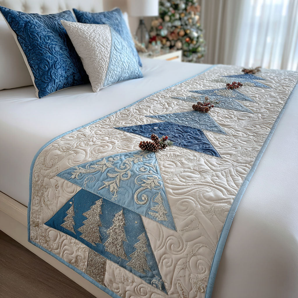 Snowy Pines Quilted Bed Runner NCU0PT10653