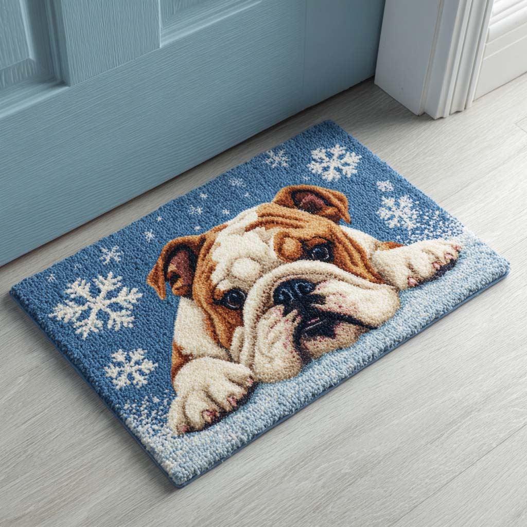 Snowy Pup Doormat NCU0NT10195