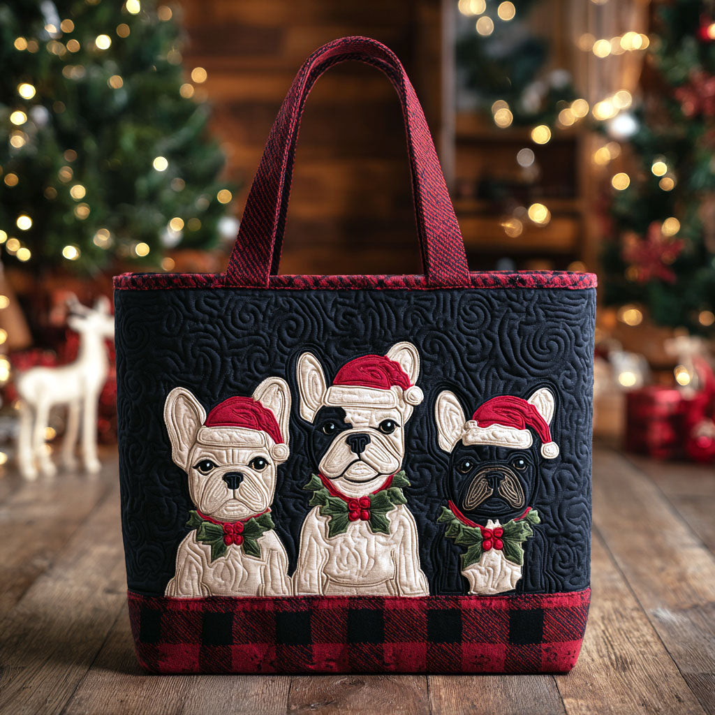 Snowy Pup Friends Quilted Tote Bag NCU0TV1314