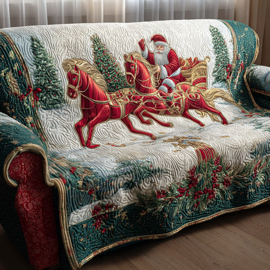 Snowy Riders Quilted Sofa Cover NCU0TD1994