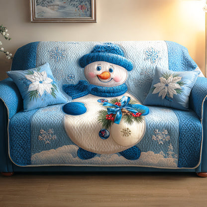 Snowy Smile Field Quilted Sofa Cover NCU0TD1034