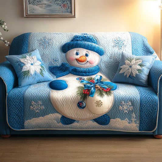 Snowy Smile Field Quilted Sofa Cover NCU0TD1034