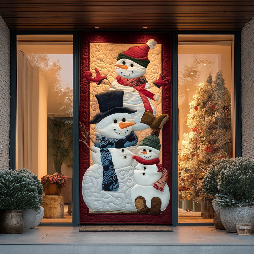 Snowy Smiles Trio Quilted Door Cover NCU0PT10794