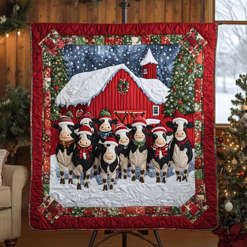 Snowy Stables Quilted Blanket NCU0VH1224