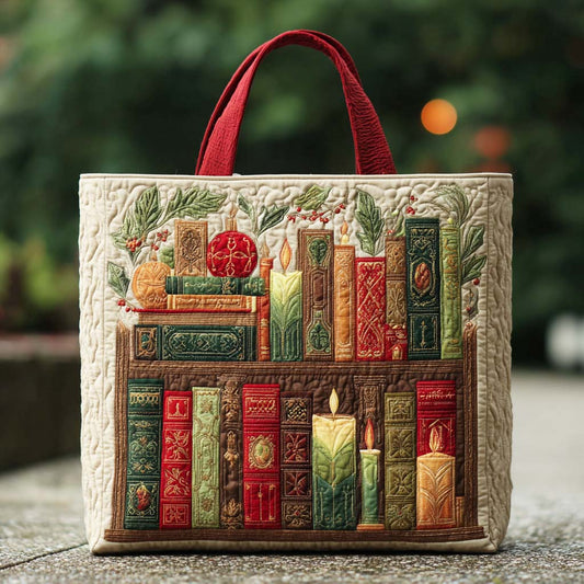 Snowy Story Quilted Tote Bag NCU0TD190