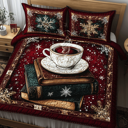 Snowy Tales 3-Piece Quilted Bedding Set NCU0TL2072