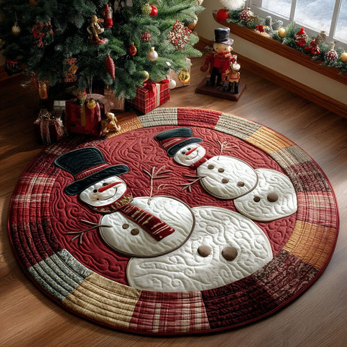 Snowy Twilight Quilted Round Mat NCU0PT10443