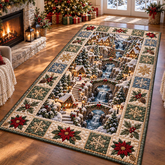 Snowy Village Passage Area Rug NCU0DV10272