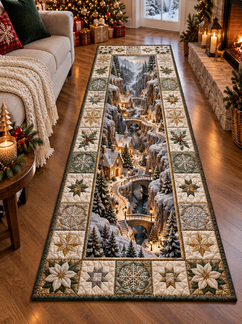 Snowy Village Passage Runner Carpet NCU0DV10225