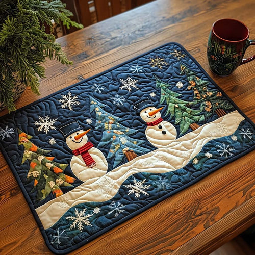 Snowy Wonderland Quilted Placemat NCU0NT821