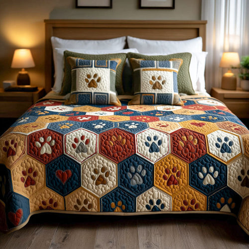 Snuggle Paws 3-Piece Quilted Bedding Set NCU0NT11868