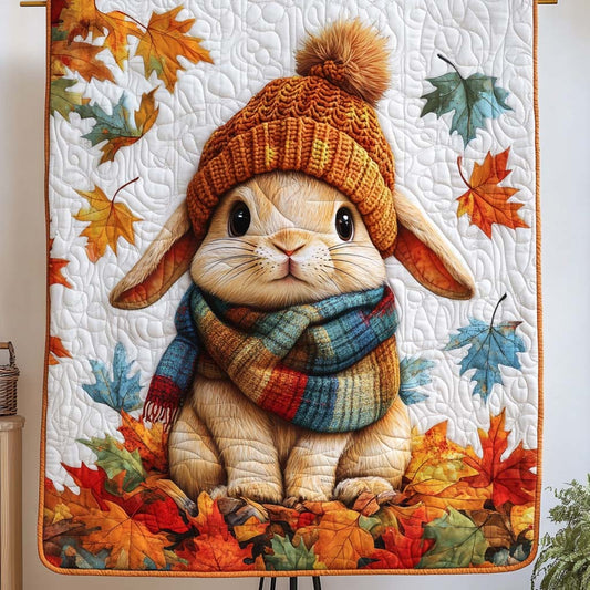 Snuggly Autumn Bunny Quilted Blanket NCU0NT9343