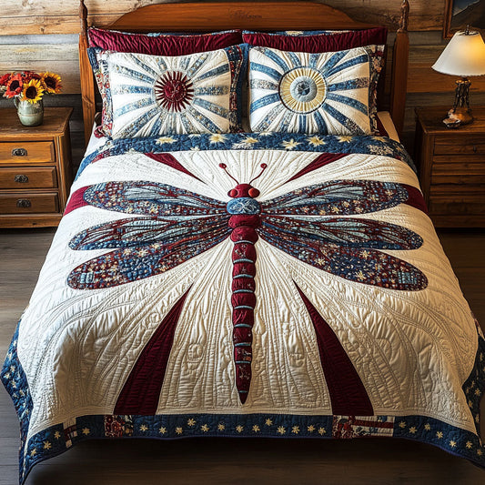 Soaring Patriot 3-Piece Quilted Bedding Set NCU0PT3417