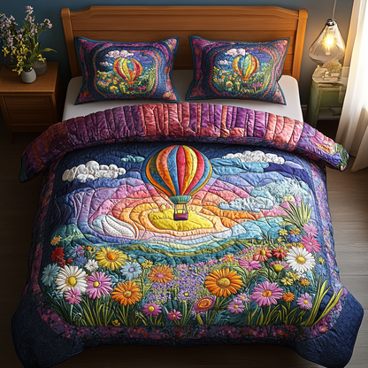 Soaring Serenity 3-Piece Quilted Bedding Set NCU0DV3385