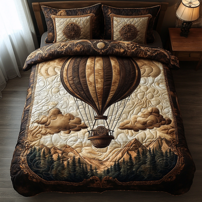 Soaring Serenity 3-Piece Quilted Bedding Set NCU0DV3412