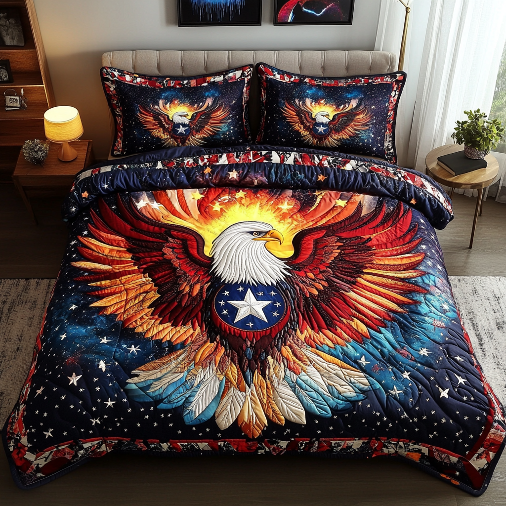 Soaring Spirit 3-Piece Quilted Bedding Set NCU0DK4051