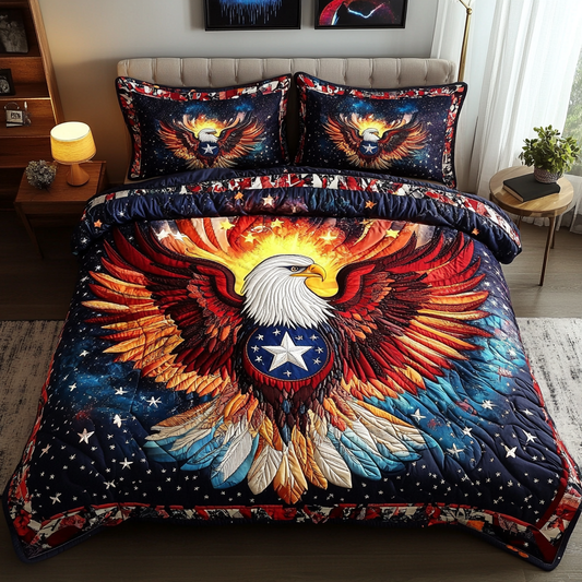 Soaring Spirit 3-Piece Quilted Bedding Set NCU0DK4051