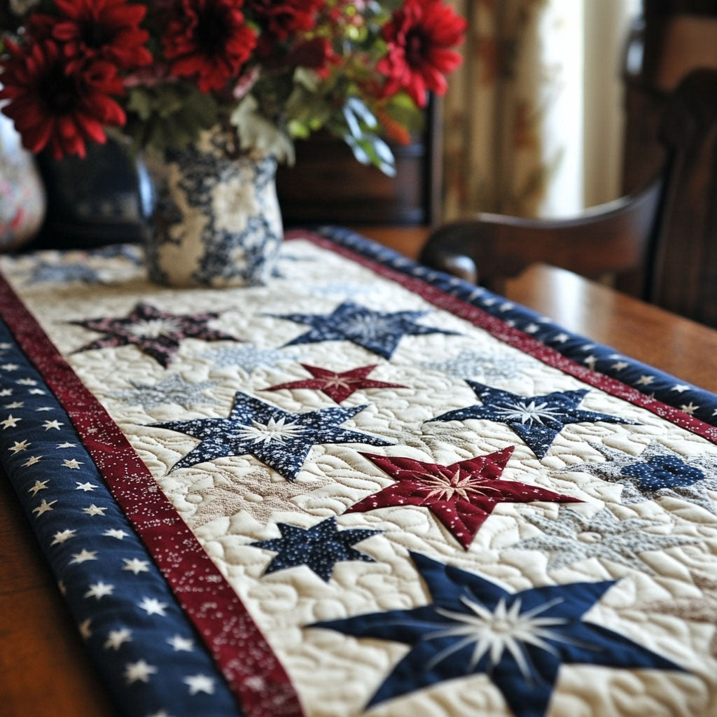 Soaring Stars Quilted Table Runner NCU0PT5204