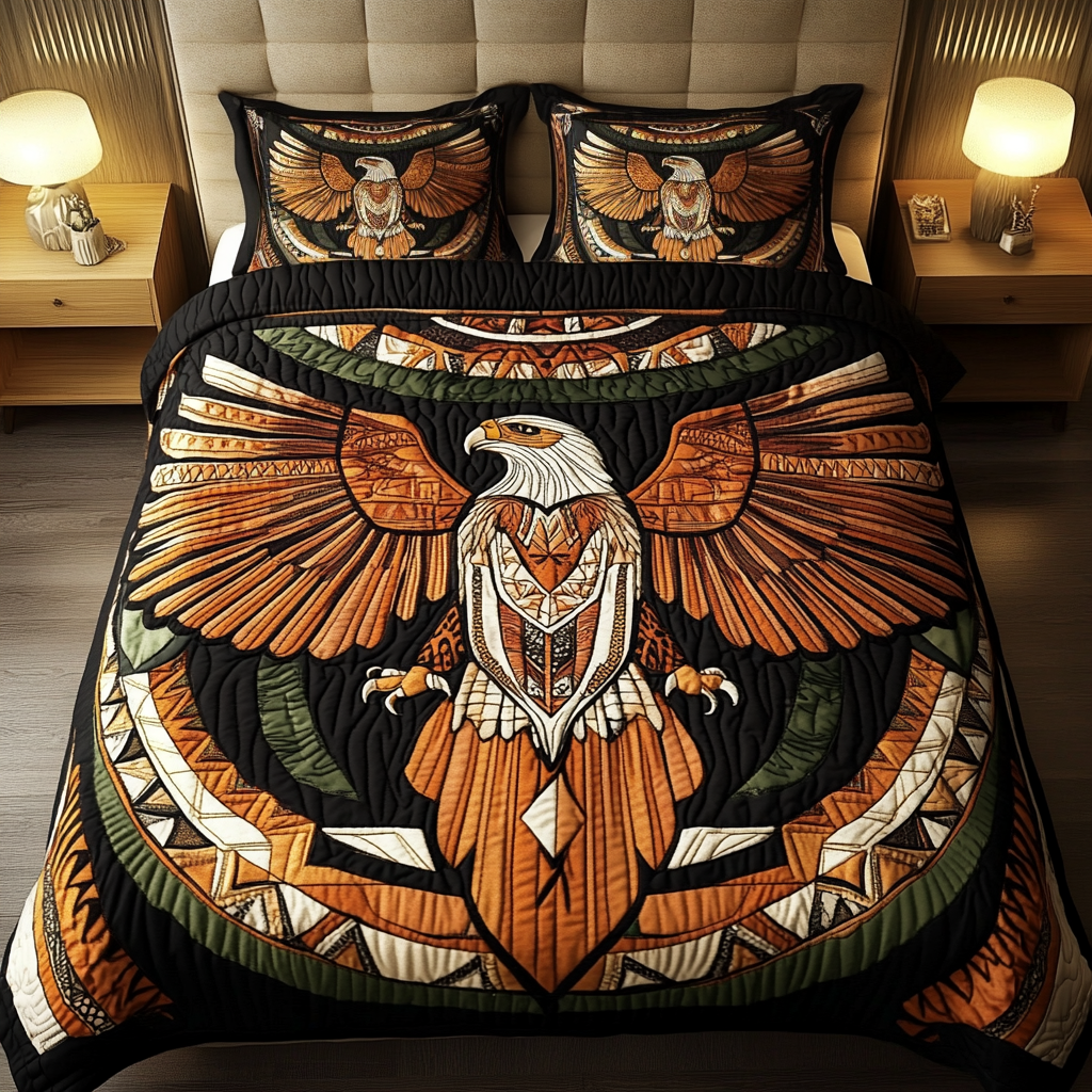 Soaring Valor 3-Piece Quilted Bedding Set NCU0VH2020