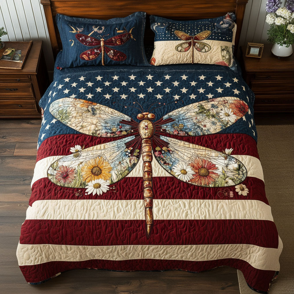 Soaring for Freedom 3-Piece Quilted Bedding Set NCU0PT7672