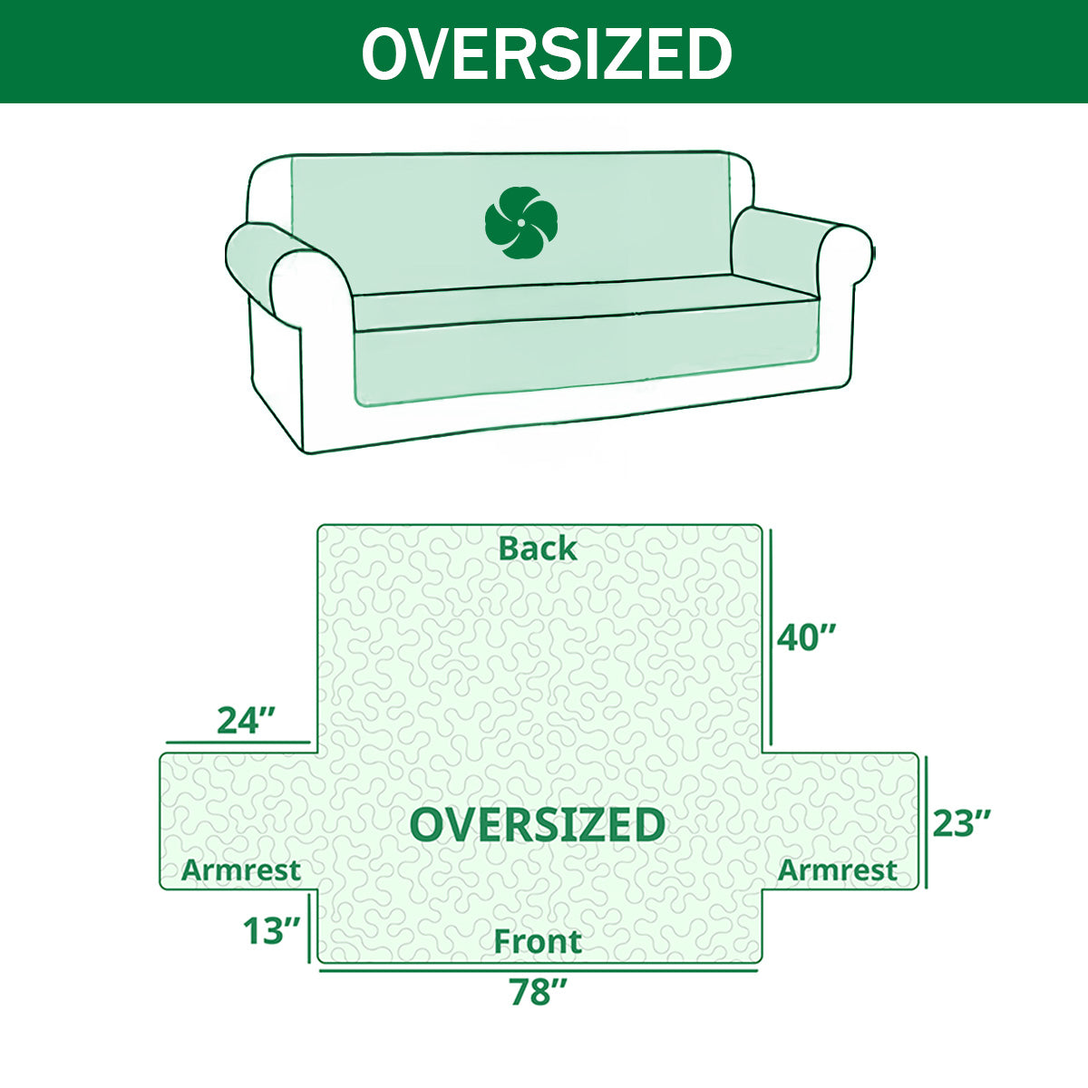 Golden Clover Quilted Sofa Cover NCU0NT12026